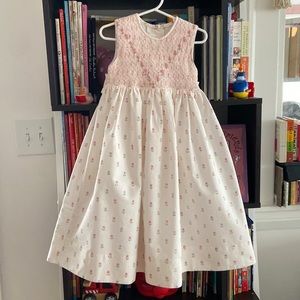 Vintage Strasburg Children Spring Floral Smock Dress 3T